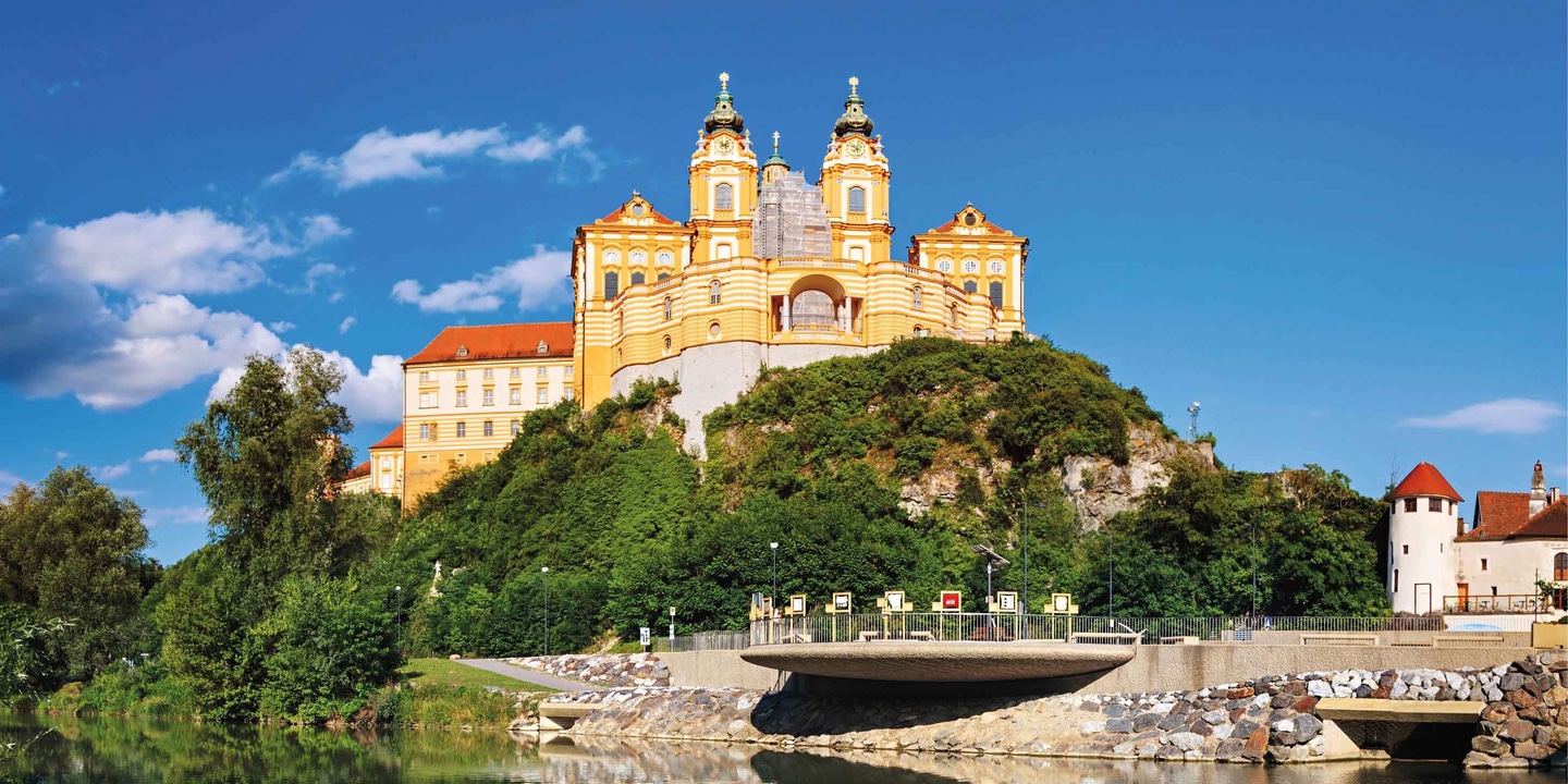 Panorama of Melk Abbey, Austria