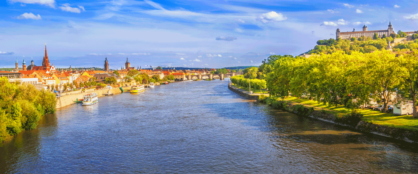 View of Würzburg and the Main River