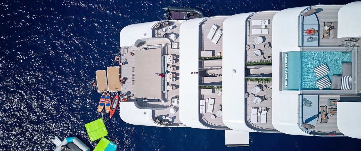 Emerald Azzurra Marina Platform Aerial