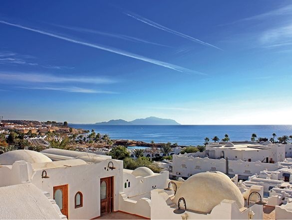 Beautiful panoramic view of the Red sea, Sharm el-Sheikh coastline